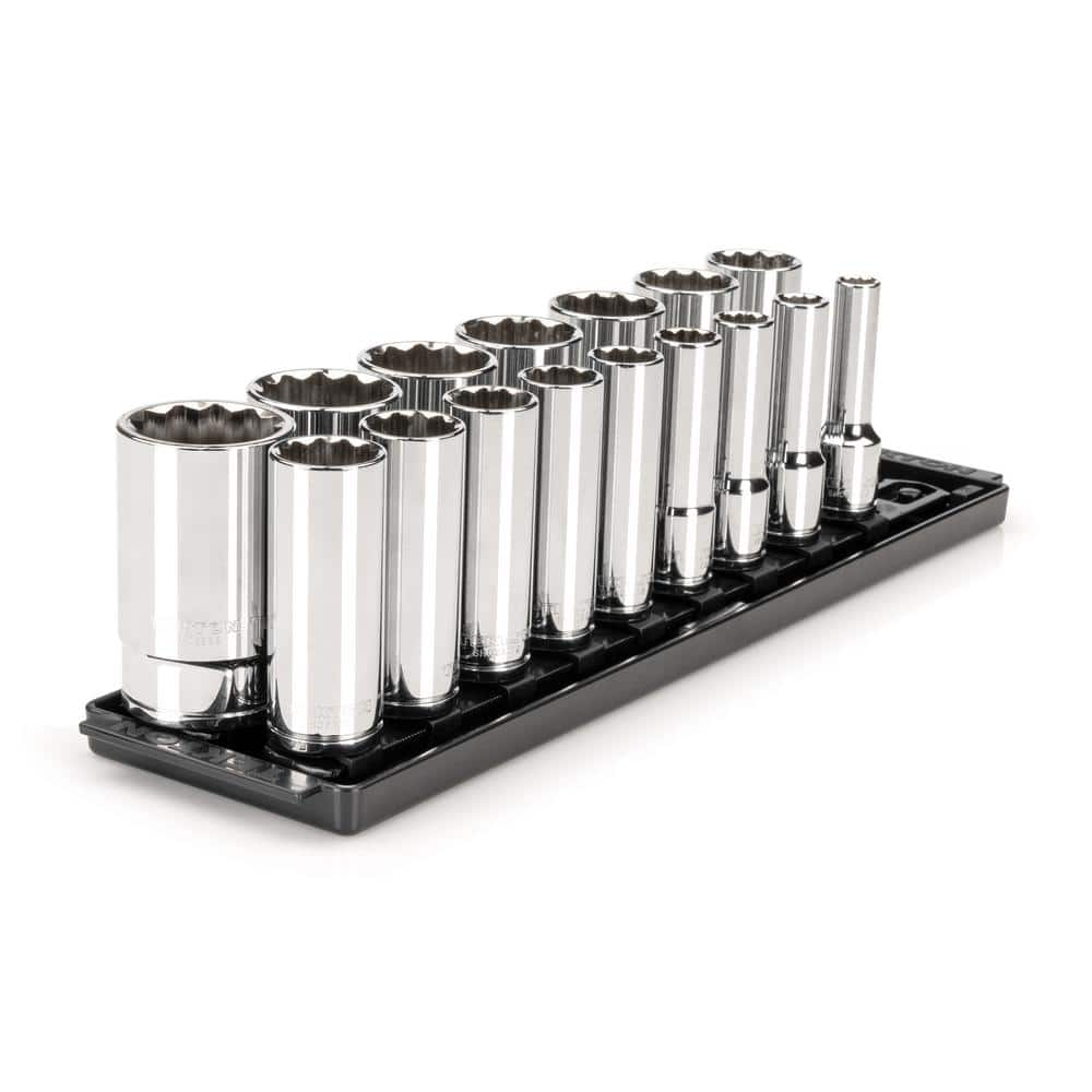 Tekton 12 In Drive Deep 12 Point Socket Set With Rails 38 In 1 5