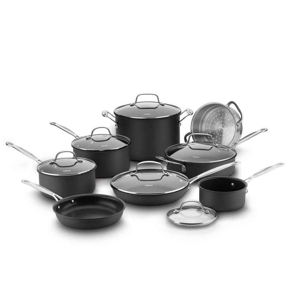 Cuisinart - Smartnest Nonstick Aluminum 9 Piece Set - Black