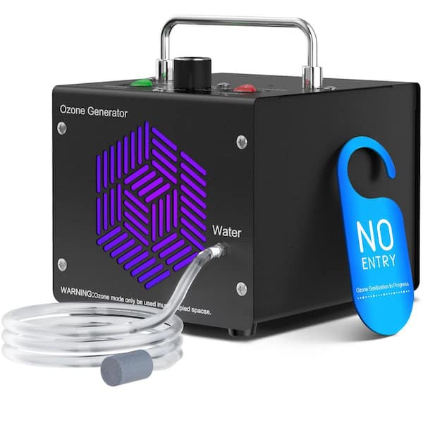 6000 sq. ft. HEPA-True Ozone Generator in Blacks with Fan Included and Timer