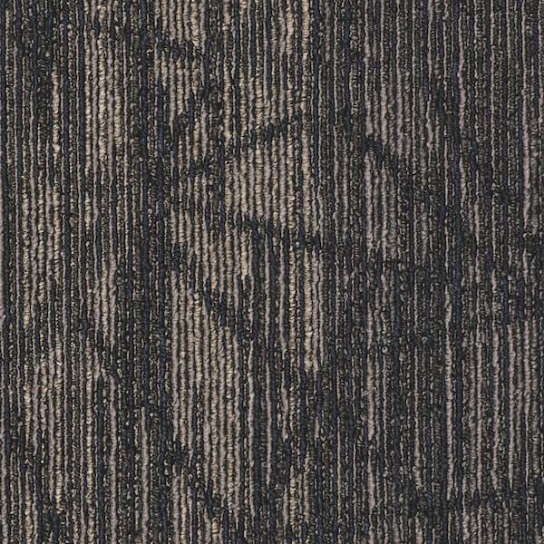 Advance - River Walk - Blue Commercial/Residential 12 x 36 in. Glue-Down Carpet Tile Plank (Single) (1 sq. ft.)