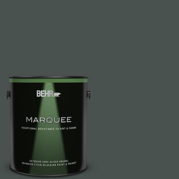 BEHR MARQUEE 1 gal. #QE-48 New Forest Semi-Gloss Enamel Exterior Paint & Primer