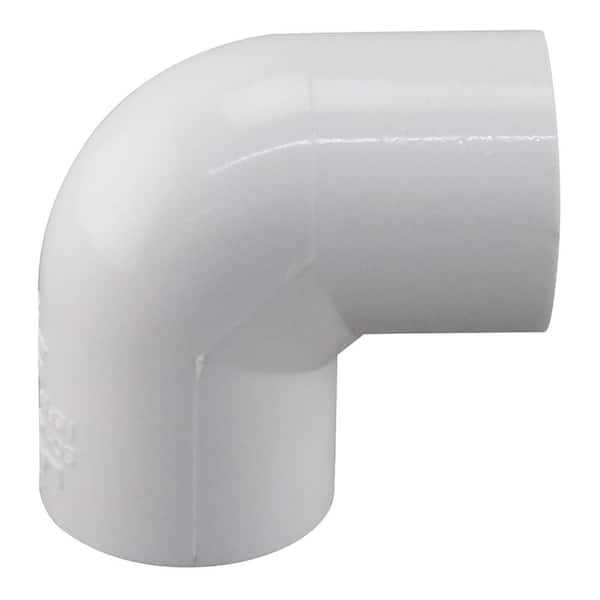 LASCO Fittings 1/2 in. PVC Schedule 40 90-Degree Slip x Slip Elbow Fitting