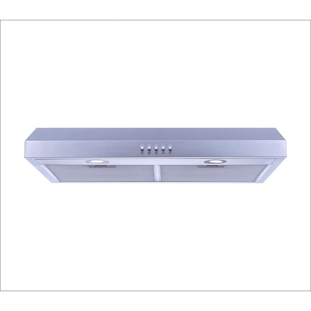 30 in. 320 CFM Convertible Under Cabinet Range Hood in Black