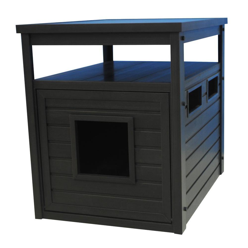 New Age Pet ECOFLEX Jumbo Litter Box Cover End Table Espresso EHLB80202 The Home Depot