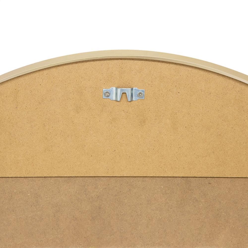 Kenna 28-Inch Round Gold Framed Wall Mirror Set
