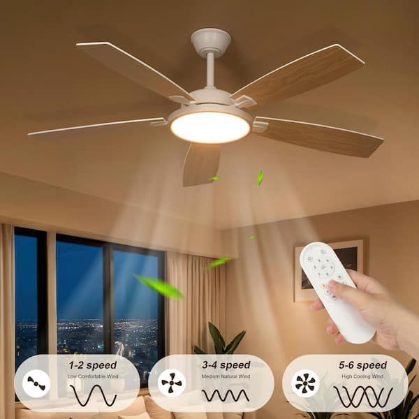 fランボール TOZING 52 in. Indoor Wood Low Profile Propeller Flush Mount