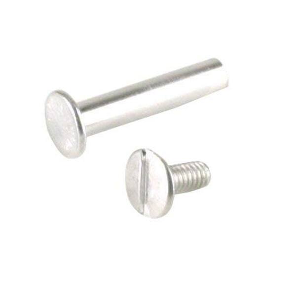 Everbilt 3/16 in. x 1/4 in. Aluminum Flat-Head Slotted Machine Screw with Binding Post