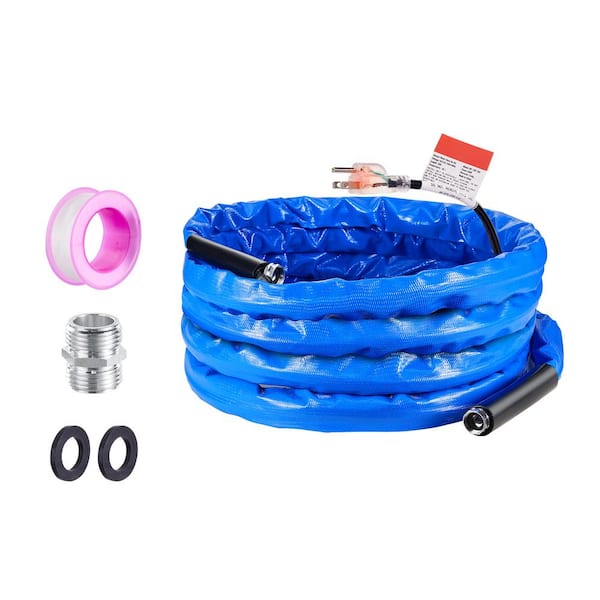 SKYSHALO 30 ft. Heated Water Hose for RV, Heated Drinking Water Hose with Corrugated Cover Antifreeze to-45°F, Automatic