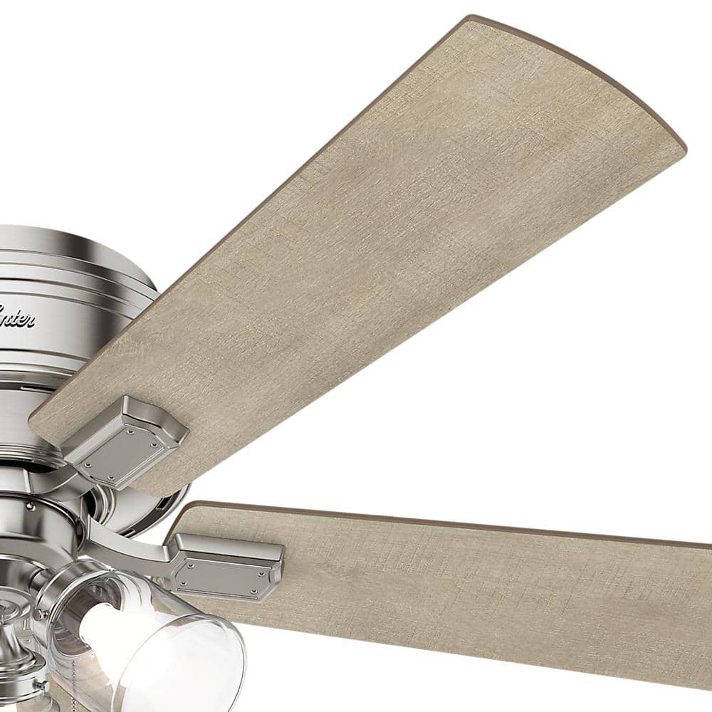 Brushed Nickel 52" Crestfield Ceiling Fan with LED Light and Reversible Blades