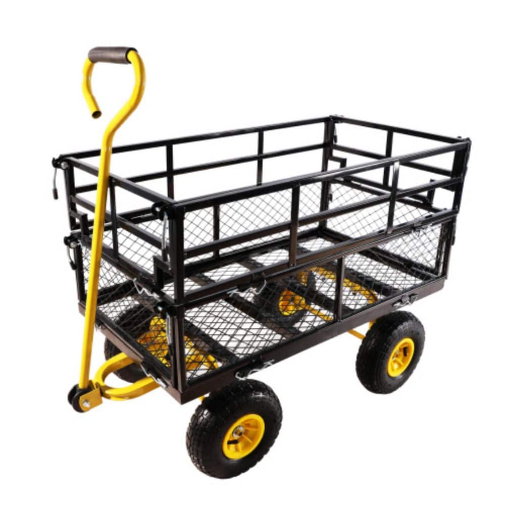 Capacity Total 7 cu. ft. Metal Bin Material Garden Cart price history on PriceWatchPro