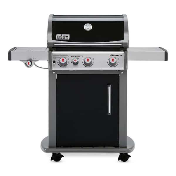 Weber Spirit E-330 3-Burner Propane Grill in Black with Built-In  Thermometer 46810001 - The Home Depot