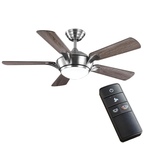 Home Decorators Collection Chelton 46 In White Color Changing Integrated Led Brushed Nickel Ceiling Fan With Light Kit And Remote Control 59246 - Home Decorators Collection Fan Remote