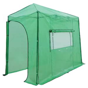 60 in. W x 120 in. D Portable Lean to Pop Up Walk-In Greenhouse