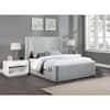 Best Master Furniture Bradbury Gray Wood Frame Queen Platform Bed with Boucle Cloud Fabric B1932GQ