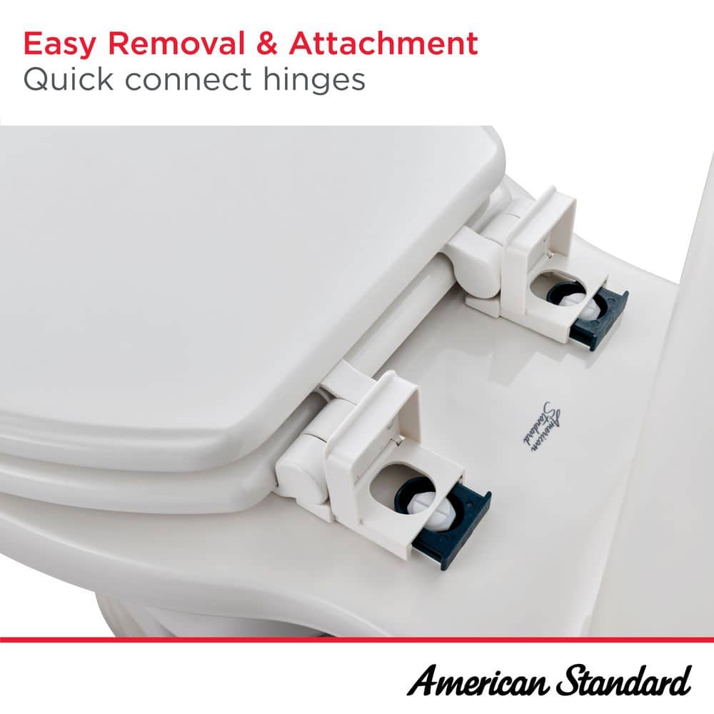 White Round Slow-Close Toilet Seat with Lid