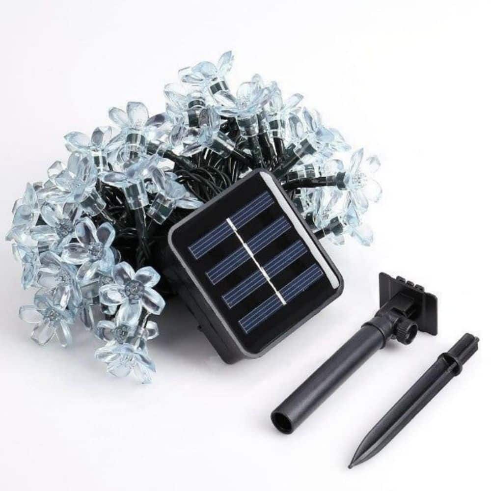 Warm White Plastic Outdoor Solar Flower String Lights Solar Cherry Blossom Lights All Weatherproof Garden Stake price history on PriceWatchPro