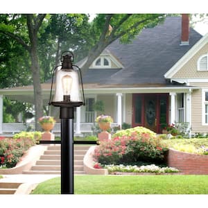 Brynn 1-Light Oil Rubbed Bronze with Highlights Outdoor Post Light