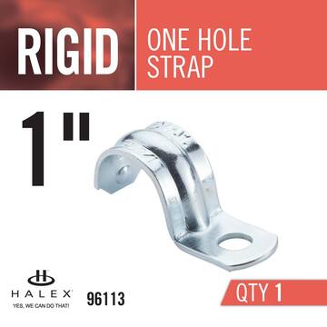 Halex 1 in. Rigid 1-Hole Conduit Strap 96113