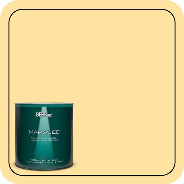 BEHR MARQUEE 1 qt. #P280-3 Polka Dot Skirt Semi-Gloss Enamel Interior Paint & Primer
