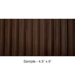 Take Home Sample - Medium Slats 1/2 in. x 0.375 ft. x 0.75 ft. Teak Brown Glue-Up Foam Wood Wall Panel(1-Piece/Pack)