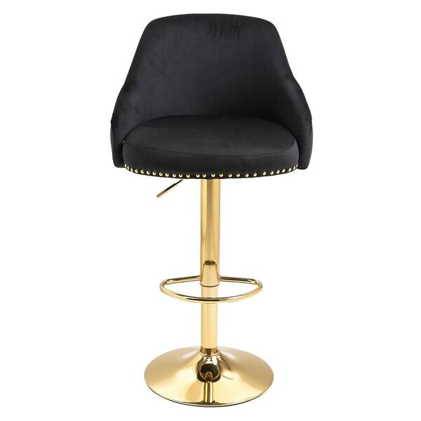 black frame bar stool