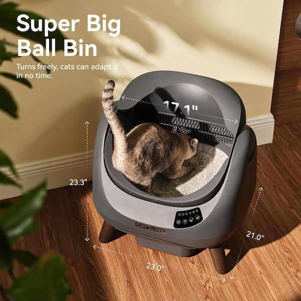 CATLINK Open-X White Open Top Automatic Self-Cleaning Litter Box