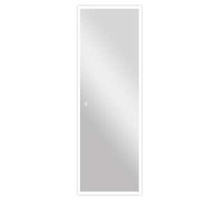 22 in. W x 65 in. H Rectangular Frameless, LED Wall Mount Bathroom Vanity Mirror in Silver