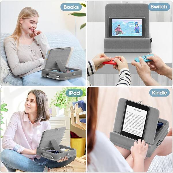 Yichuhaoxi Foldable Tablet Pillow Stand with Storage