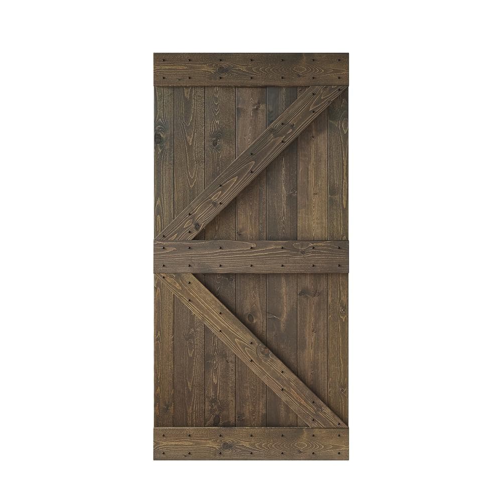 COAST SEQUOIA INC K Series 42 in. x 84 in. Smoky Gray DIY Knotty Pine ...