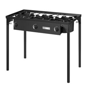 Outdoor Propane Cooker Triple Burner Stove with Detachable Legs