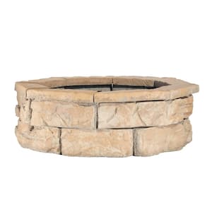 30 in. Fossill Brown Fire Pit Kit