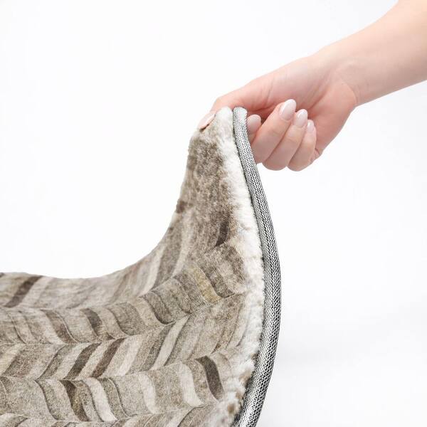 Dream Shag Premium Machine Washable Abstract ADS106 Gray 9 ft. x 12 ft. Area Rug