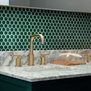 Metro Ion 1" Hex Emerald 10-1/4 in. x 11-7/8 in. Porcelain Mosaic Tile (8.6 sq. ft./Case)
