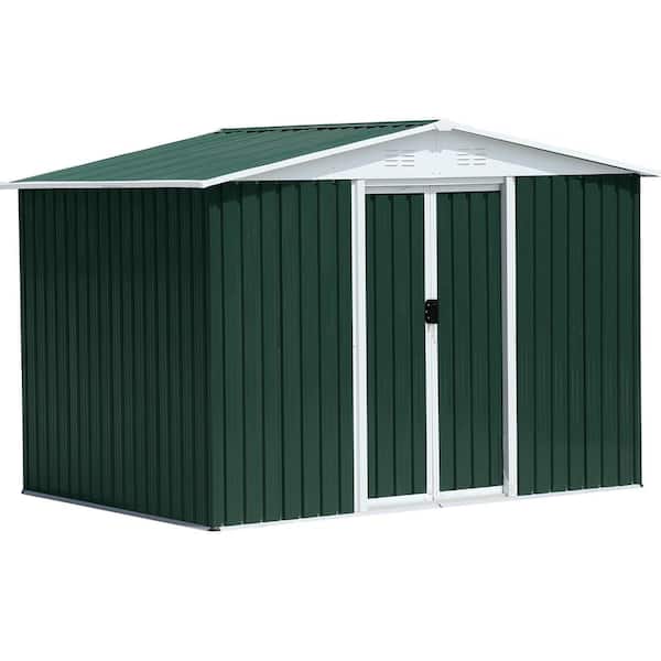 8.25 ft. W x 5.91 ft. D Metal Garden Sheds Outdoor Storage