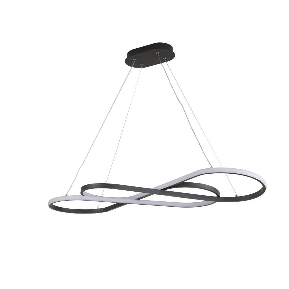 Avex 1-Light Black Infinity Design Integrated LED Pendant Light with Adjustable Height price history on PriceWatchPro