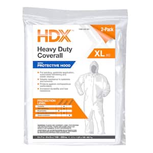 Heavy-Duty Coverall with Hood XL (2-Pack)