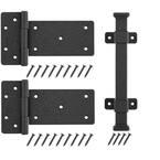 Black Rust Defender Decorative Gate Hinge and Pull Set