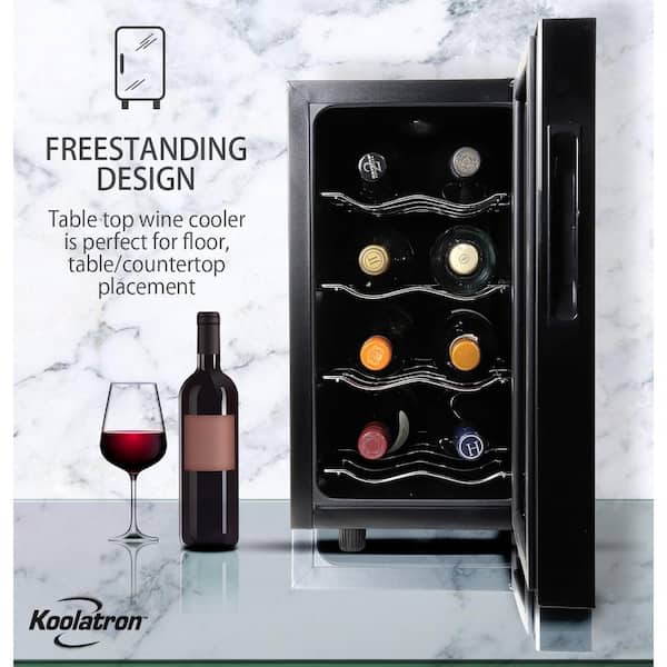 Koolatron 8 Bottle Countertop Freestanding Wine Chiller Wc 08 The Home Depot