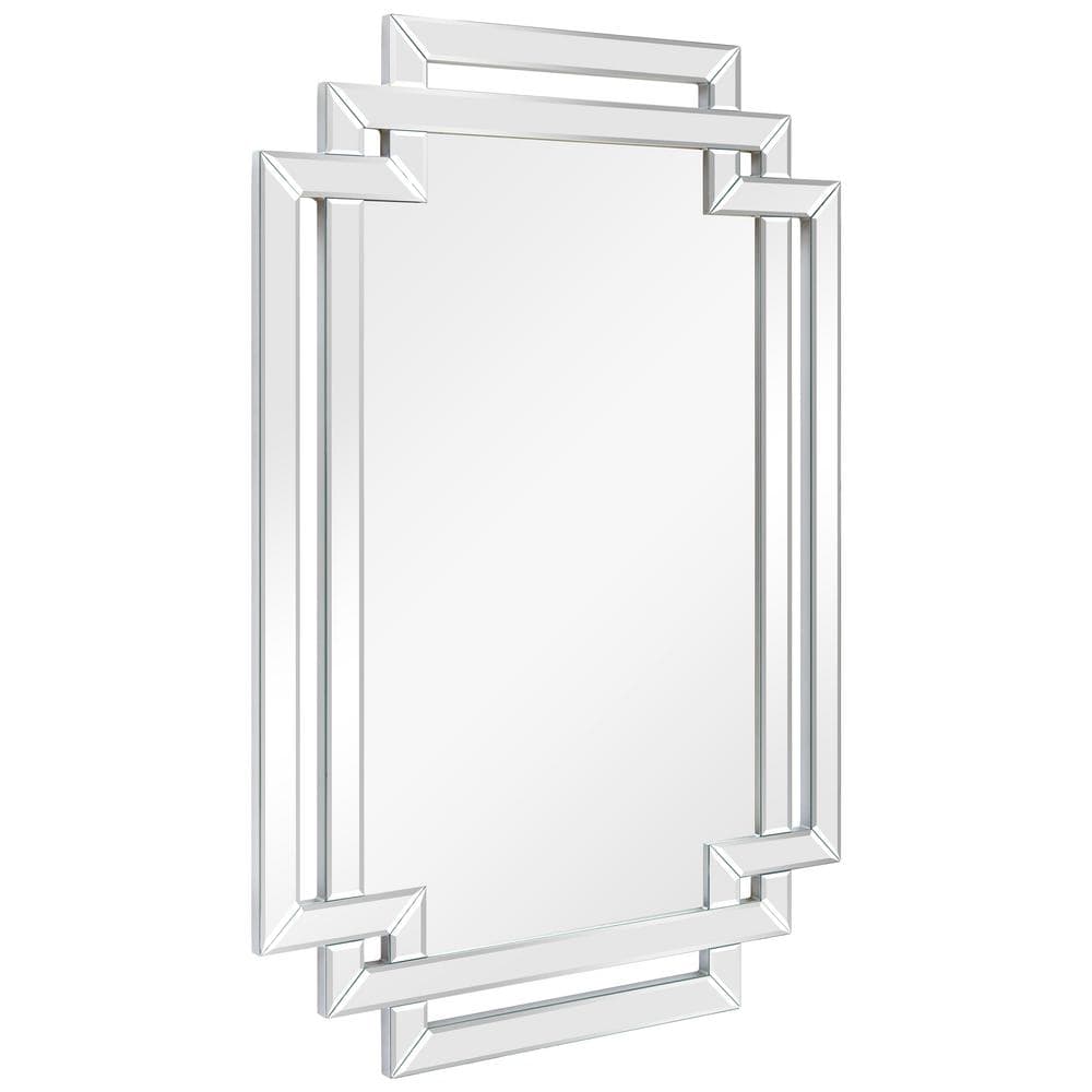 Empire Art 30" x 44" Silver Rectangular Vanity Mirror