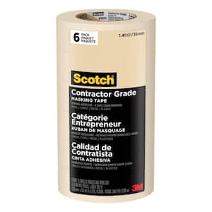 Scotch 1.41 in. x 60.1 yds. General Purpose Masking Tape (6-Pack) (Case of 4)