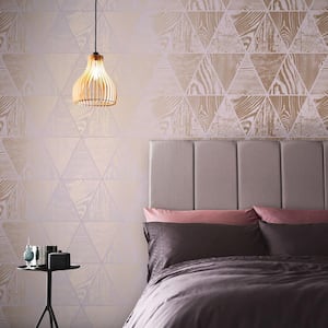 Geo Grain Blush Wallpaper