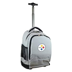 NFL Pittsburgh Steelers 19 in. Gray Wheeled Premium Backpack