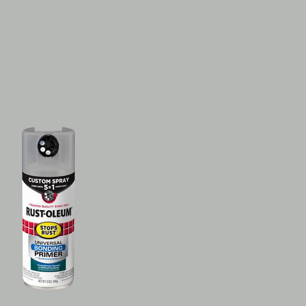 RustOleum Stops Rust 12 Ounce Custom Spray 5in1 Flat Gray Universal