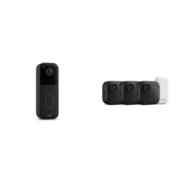 Wireless Video Doorbell with HD View, 2-Way Talk, Night Vision and 2K Security Camera (3-Cameras) Combo