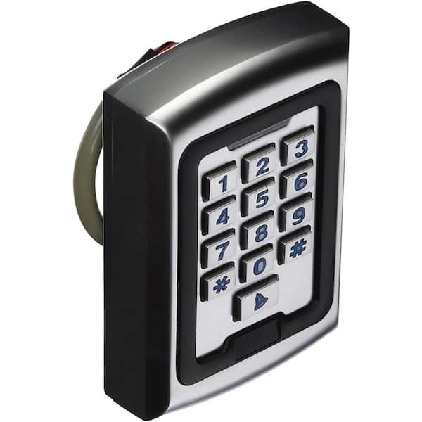 ALEKO Universal Wired Metal Alloy Water Proof Keypad with Backlight LM177 12/24V Gate Opener Remote/Transmitter