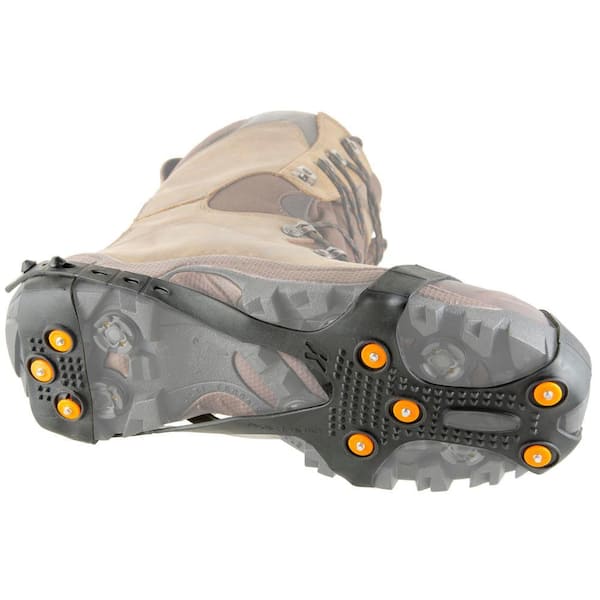Ultra Ice Cleat One Size Adjustable Black Stretch Rubber with 16-Steel Spikes/Pair
