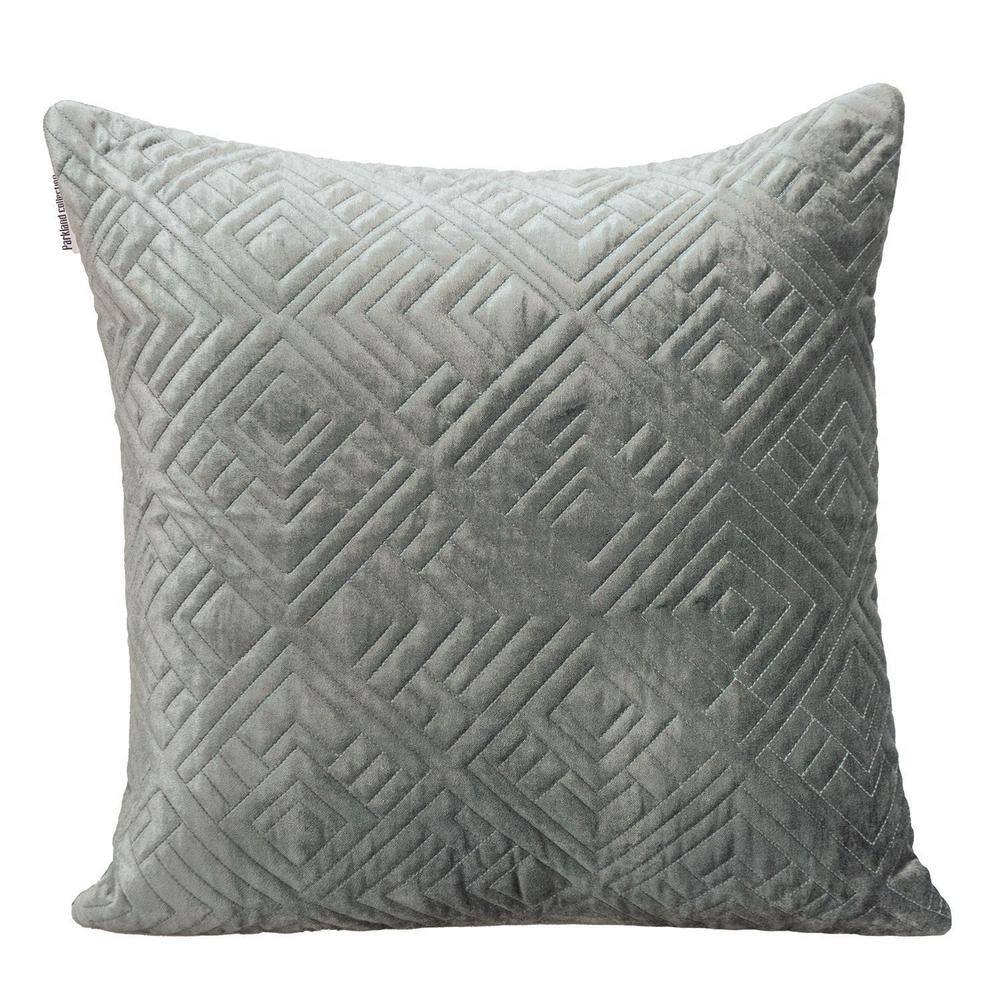 Eris Transitional Quilted Charcoal Throw Pillow price history on PriceWatchPro