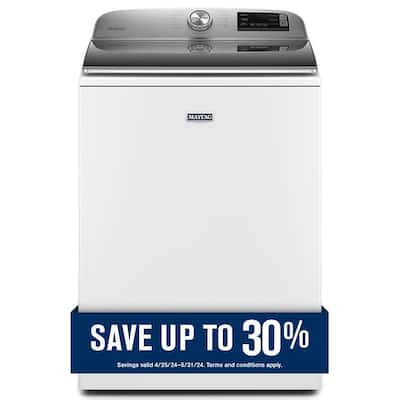4.7 cu. ft. Smart Capable White Top Load Washing Machine with Extra Power and Deep Fill Option