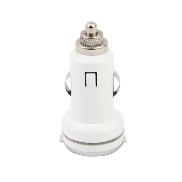 Commercial Electric 2.4 Amp Car Charger, White