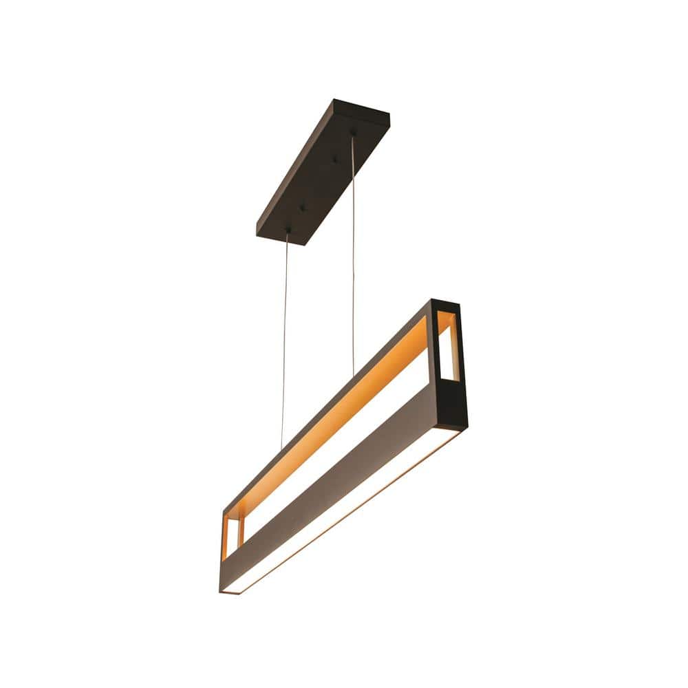 Echo Gold 45'' LED Linear Chandelier with Adjustable Cord